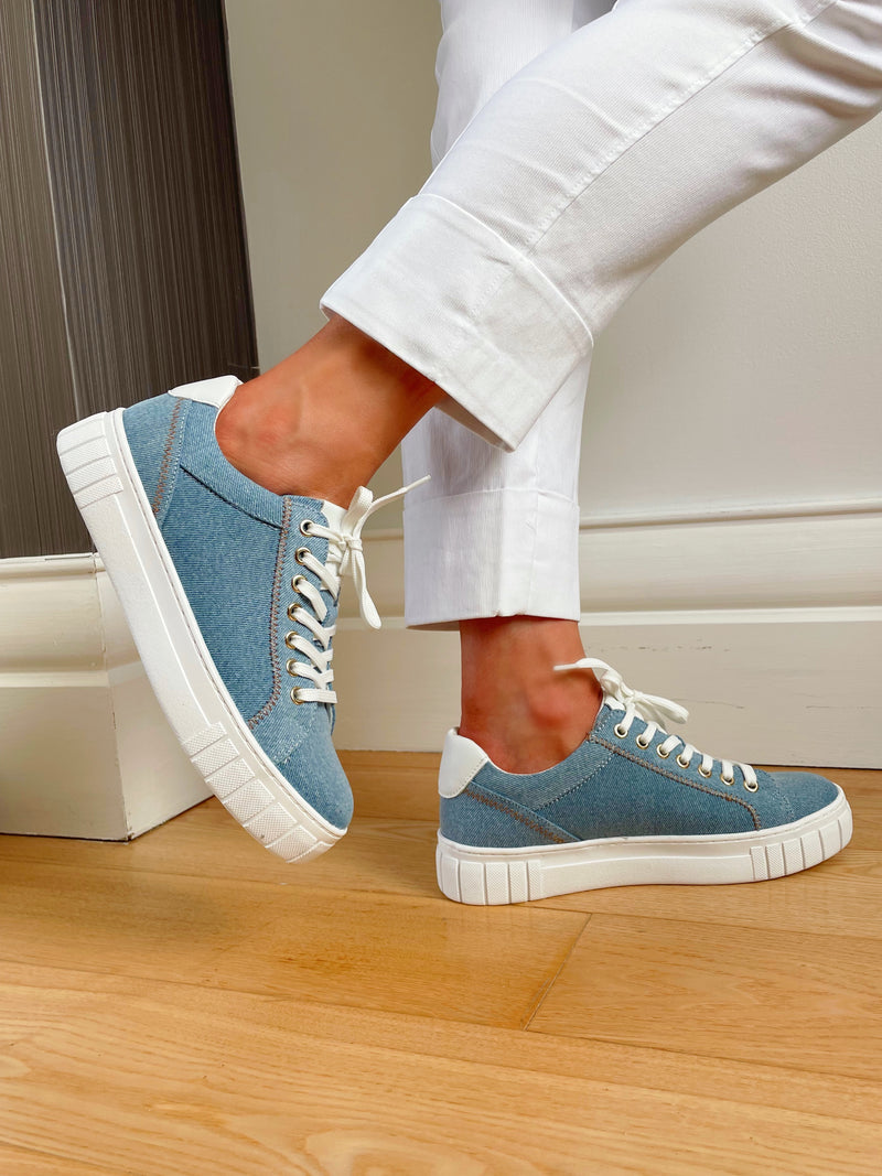 Marco Tozzi Trainers - Blue Jeans 2-23702-42 870