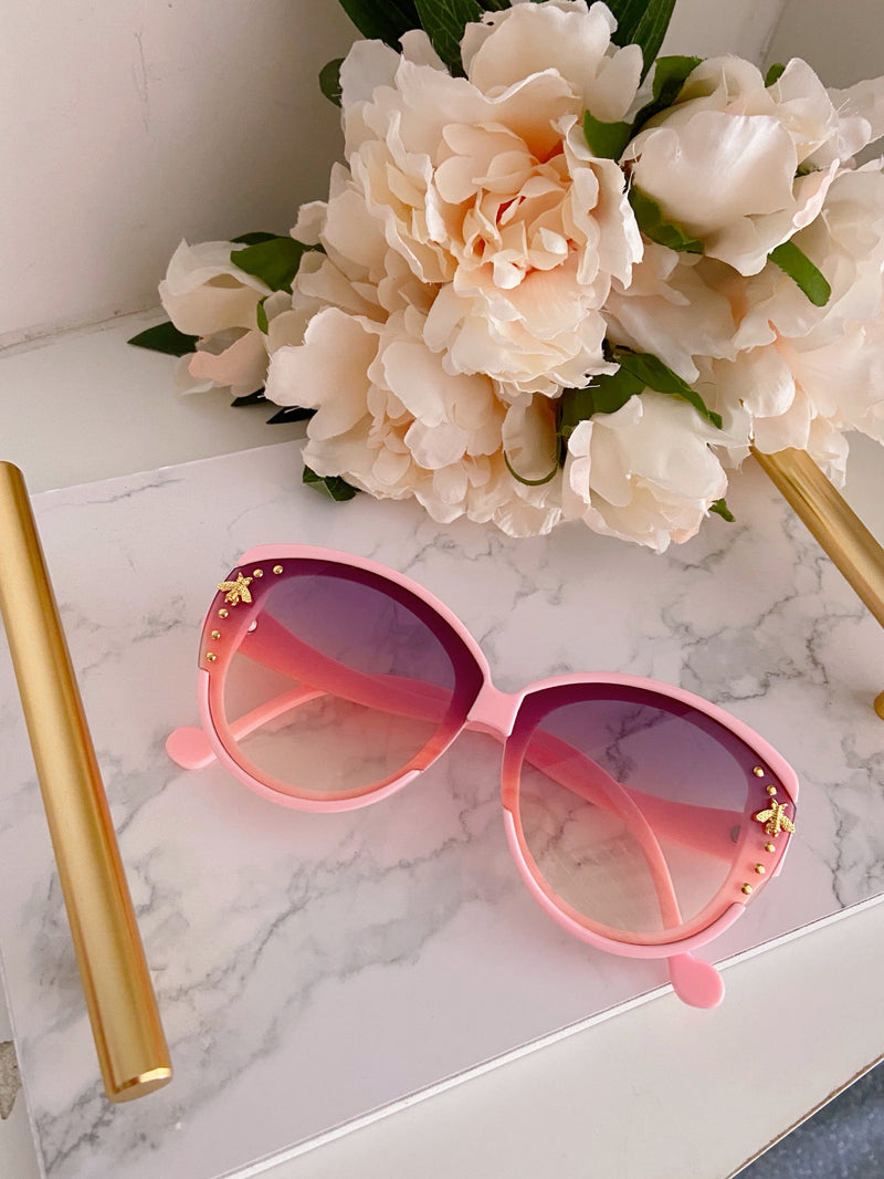 Barbie Bee Embellished Shades Sunglasses - Powder Pink