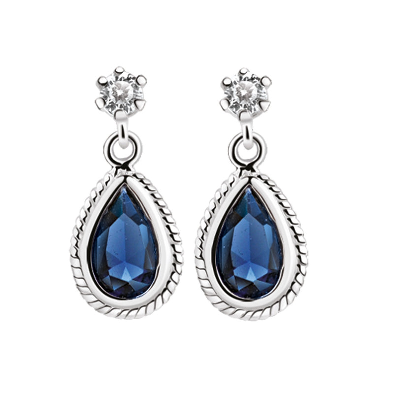Newbridge Earrings Blue Stone ER403SB