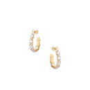 TC Hoop Earrings Emerald Cut Crystal 163935