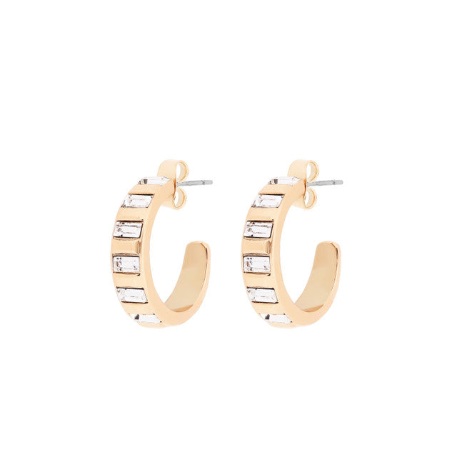 Tipperary Hoop Earrings Art Deco Gold 163959