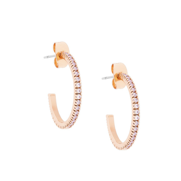 Tipperary Earrings Crystal Hoop Gold 164079