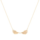 Tipperary Crystal Double Angel Wings Gold Pendant 167766