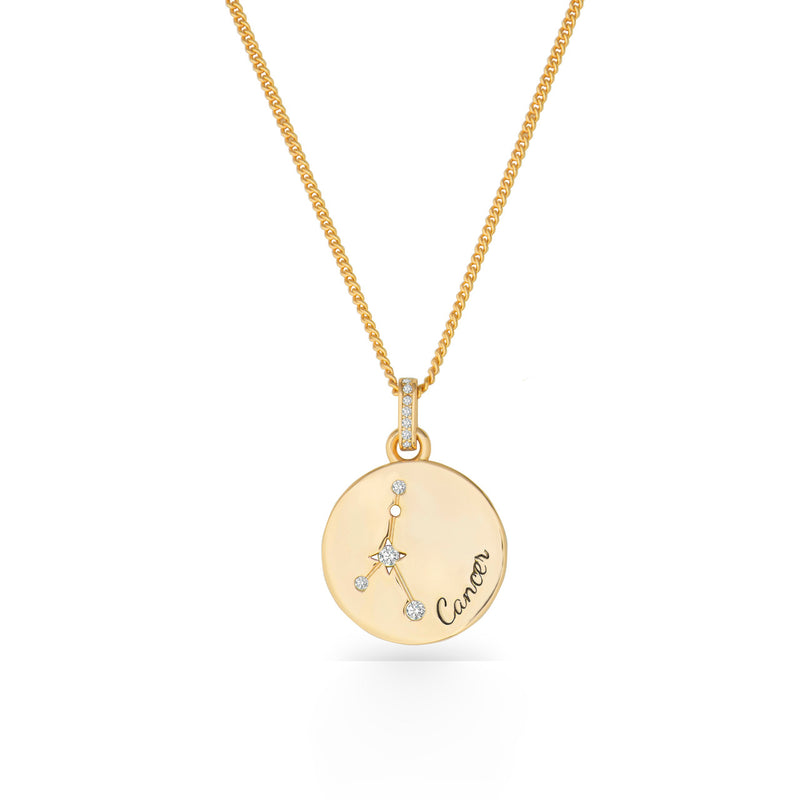 Tipperary Zodiac Gold Pendant Cancer 169616