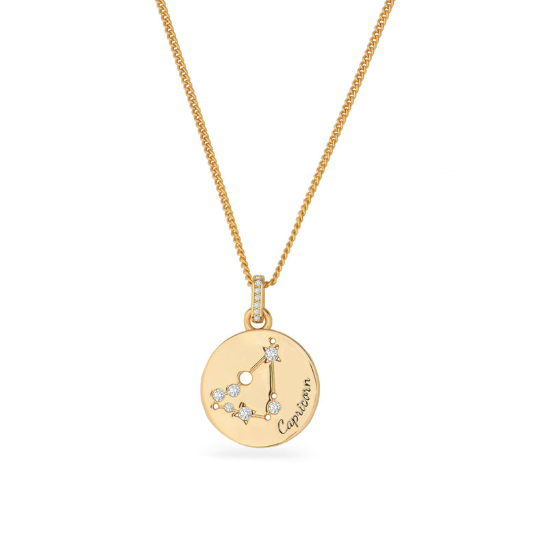 Tipperary Zodiac Gold Pendant Capricorn