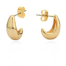Tipperary Mini Pebble Hoop Earrings Gold 169999