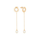 Tipperary Soleil Sun & Pearl Earrings 175983