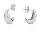 TC Mini Pebble Hoop Earrings Silver 179394
