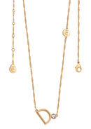 Tipperary Crystal Initial Pendants - Gold