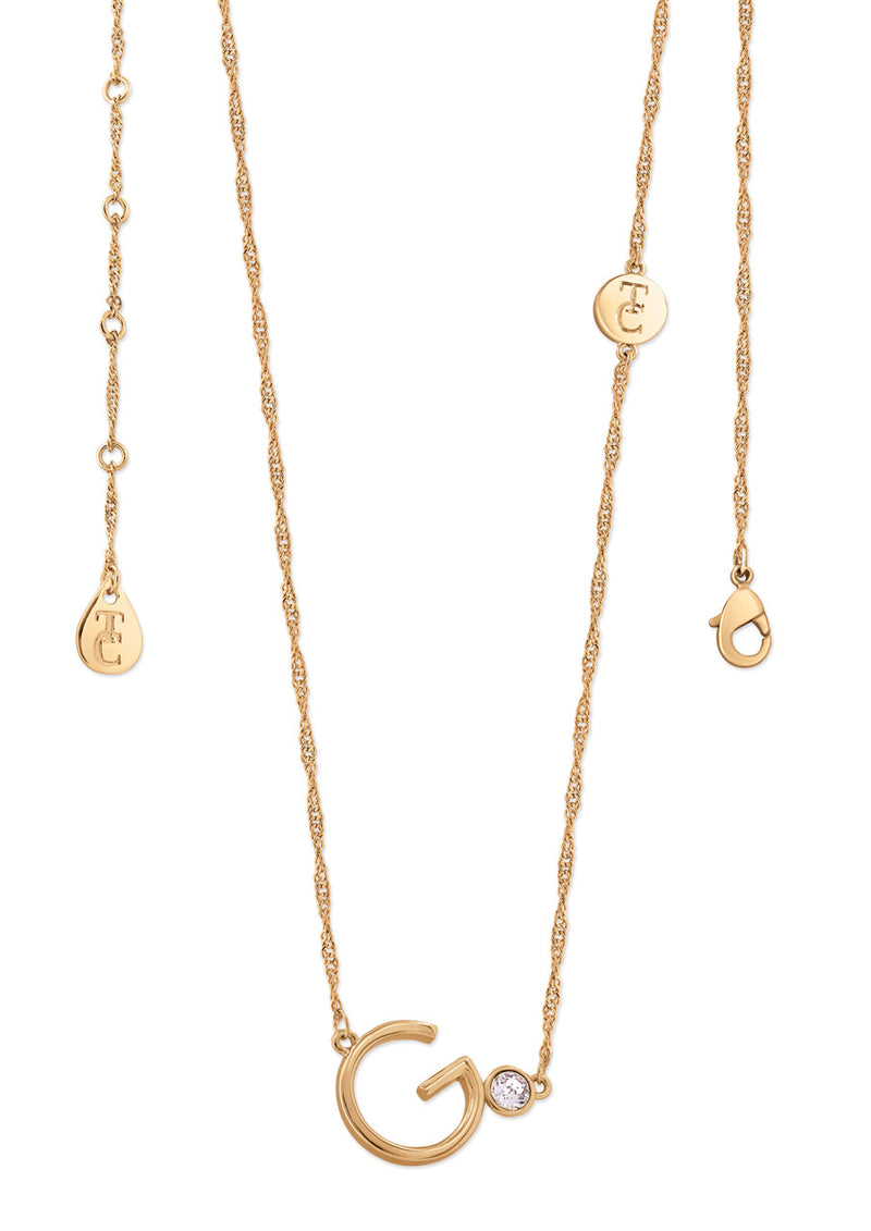 Tipperary Crystal Initial Pendants - Gold