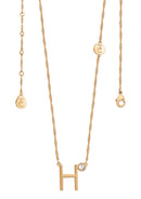 Tipperary Crystal Initial Pendants - Gold