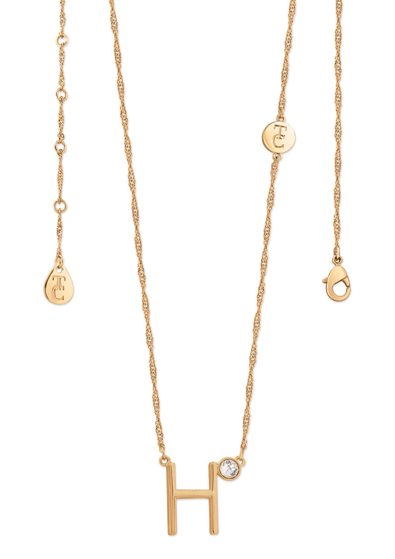 Tipperary Crystal Initial Pendants - Gold