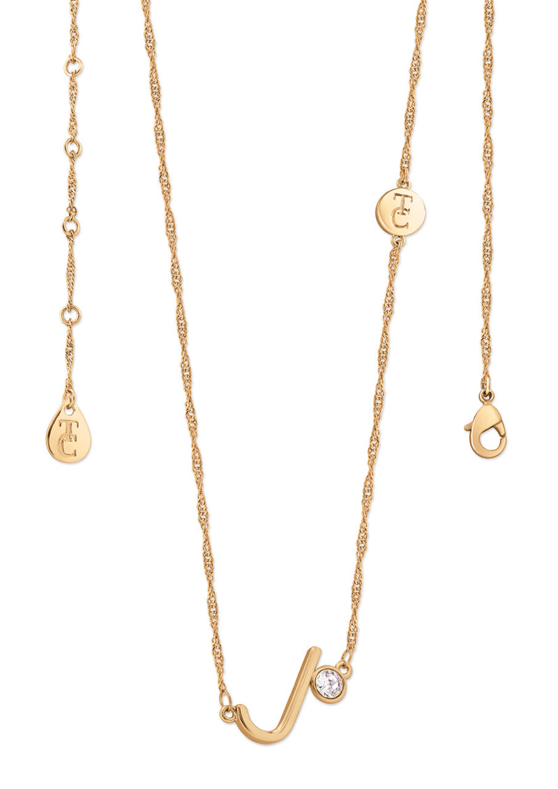 Tipperary Crystal Initial Pendants - Gold