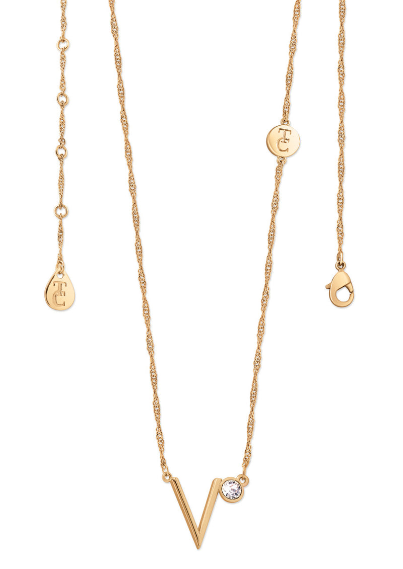 Tipperary Crystal Initial Pendants - Gold