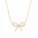 Tipperary Bow - Ball Chain Necklace Gold