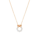 Tipperary Crystal Bow - Pearl & Bow Pendant Gold