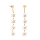 Tipperary Daisy Pearl Drop Earrings Gold 183995