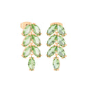 TC Maureen O'Hara Leaf Earrings Peridot Gold 185203