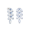 TC Maureen O'Hara Leaf Earrings Blue Sapphire Silver 185227