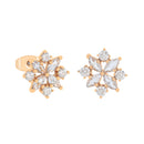 TC Maureen O'Hara Vintage Flower Stud Earrings Gold 185388