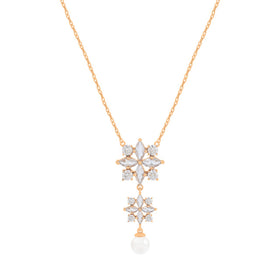 TC Maureen O'Hara Vintage Flwr&Pearl Pendant Gold 185395