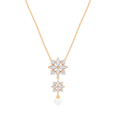 TC Maureen O'Hara Vintage Flwr&Pearl Pendant Gold 185395