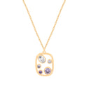 TC Maureen O'Hara Purp/Blue Gold Cz Pendant 185531