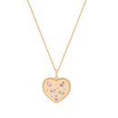 TC Maureen O'Hara Solid Heart Pendant with Inset Cz Gold 185548