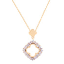 TC Maureen O'Hara Cz Cutout Flower Pendant Gold 185579
