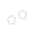 TC Fleur Cz Inset Cutout Earrings 189874