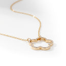 TC Fleur Cz Inset Cutout Pendant 189959