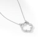 TC Fleur Cz Inset Cutout Pendant 189966