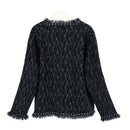 Dua Silver Tweed Knitted Jacket  - Black