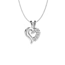 Newbridge Double Heart CZ Pendant JC1805