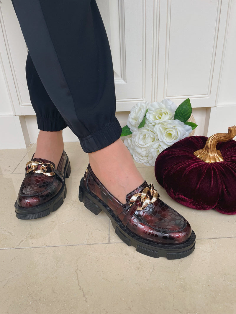 Kate Appleby "Balloch Damson Trickle" Chunky Loafer