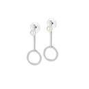 Newbridge Drop Earrings Clear Stone ER1162