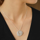 Newbridge Twist Pendant Clear Stones P8821