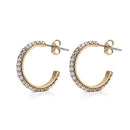 Newbridge Hoop Earrings Golden Stones ER8823