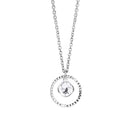 Newbridge Infinity Pendant with Clear Stone P1648
