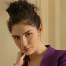 Newbridge Lotus Earrings with Clear Stones ER1841