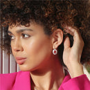 Newbridge Earring with Pink Stone ER1077PK