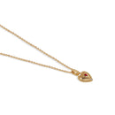 Newbridge Heart Pendant with Ruby Red Stone P8852