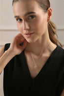 Newbridge Rectangle Light Topaz Pendant NL3417