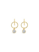 Absolute Bar & Hoop Drop Earrings E2342gl Gold