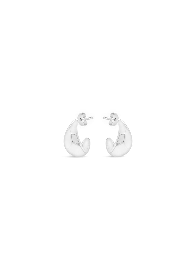 Absolute Chunky Hoop Earring E2316SL Silver