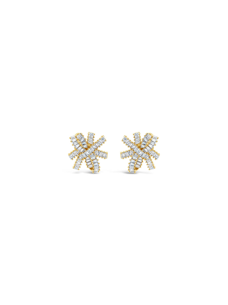 Absolute Clear Bow Crystal Earrings - Gold E2283GL