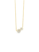Absolute Clear Flower Necklace- Gold N2273GL
