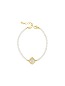 Absolute Fine Pearl & Enamel Bracelet - B2258GL