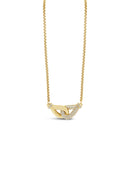 Absolute Interlocking Gold & Crystal Necklace N2278gl