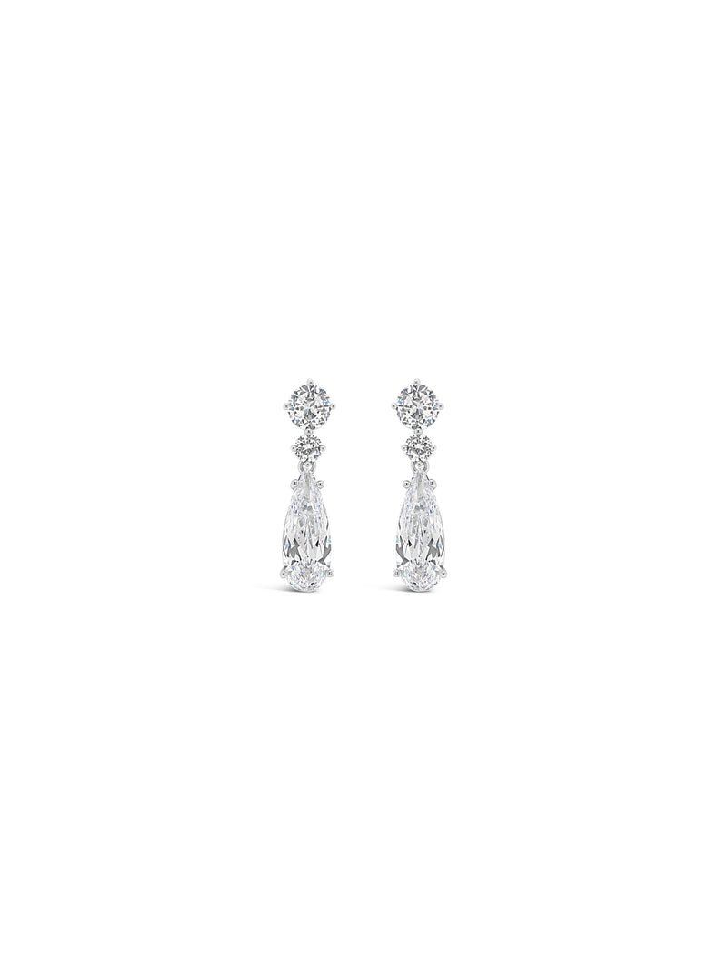 Absolute Jewel Tear Drop Earrings - Silver E2325SL